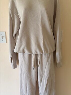 Women's Cmfrt Waffle-Knit Set in White Dove